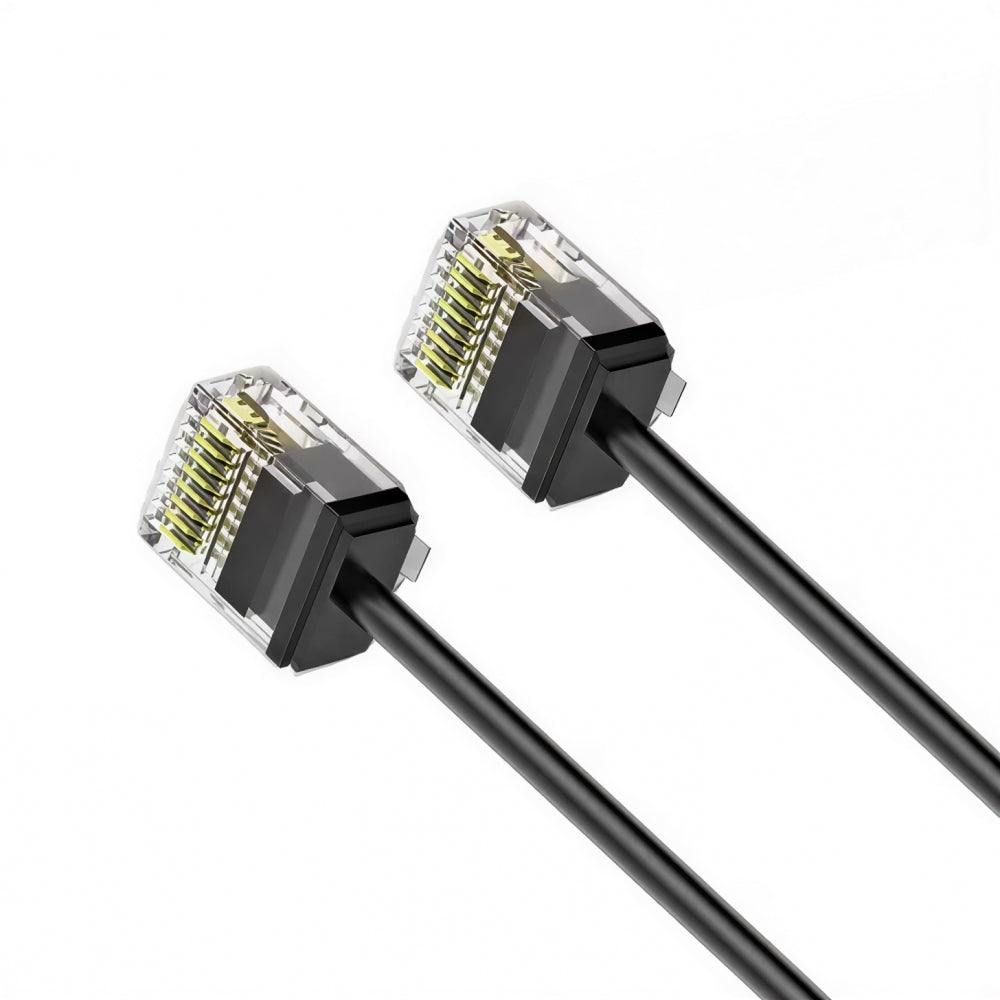 Ultra Slim Cat6 Ethernet Cable Low Profile RJ45 Straight Direction TP Network Patch Cord Cat6a Lan for Computer Server Router