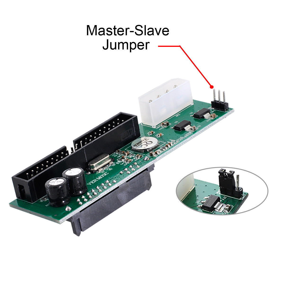 Cablecc SATA to IDE/PATA 40Pin PCBA converter adapter, compatible with desktop 2.5-inch and 3.5-inch HDD