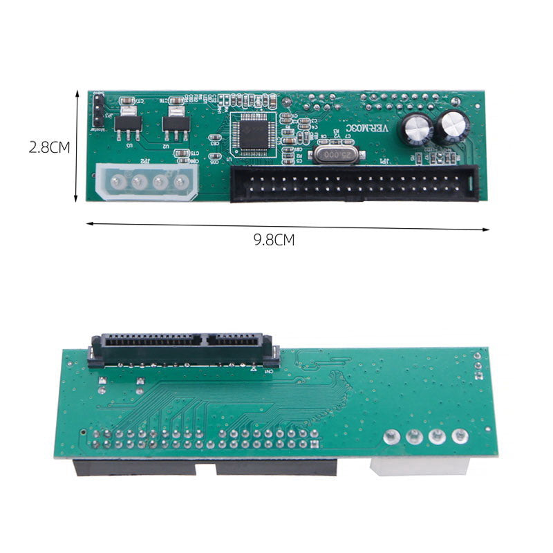 Cablecc SATA to IDE/PATA 40Pin PCBA converter adapter, compatible with desktop 2.5-inch and 3.5-inch HDD